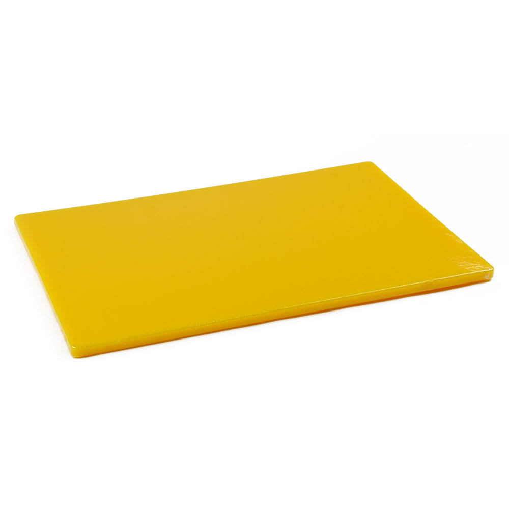 Browne Cutting Board, 12 x 18 x 1/2 in, Medium-Density Poly Board, Yellow (57361217)
