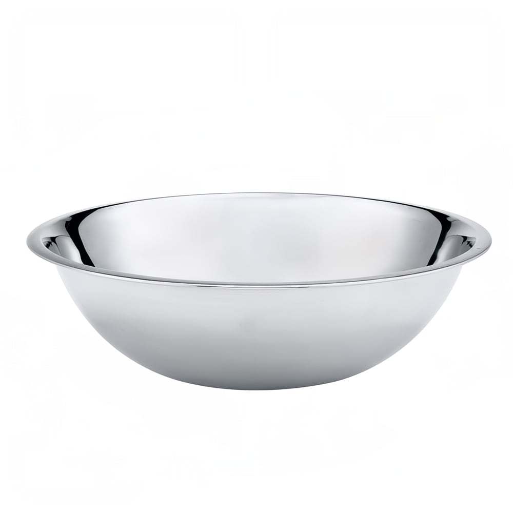 Browne 20 qt Mixing Bowl, Rolled Edge, Mirror Polished, 700 Series (574970)