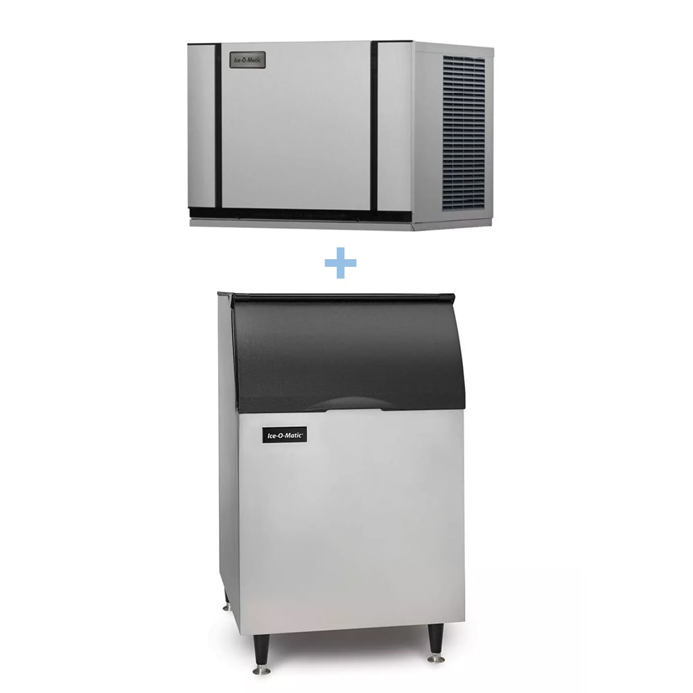 Ice-O-Matic CIM0430HA/B55PS 435 lb Elevation Series™ Half Cube Ice Machine w/ Bin - 510 lb Storage, Air Cooled, 115v