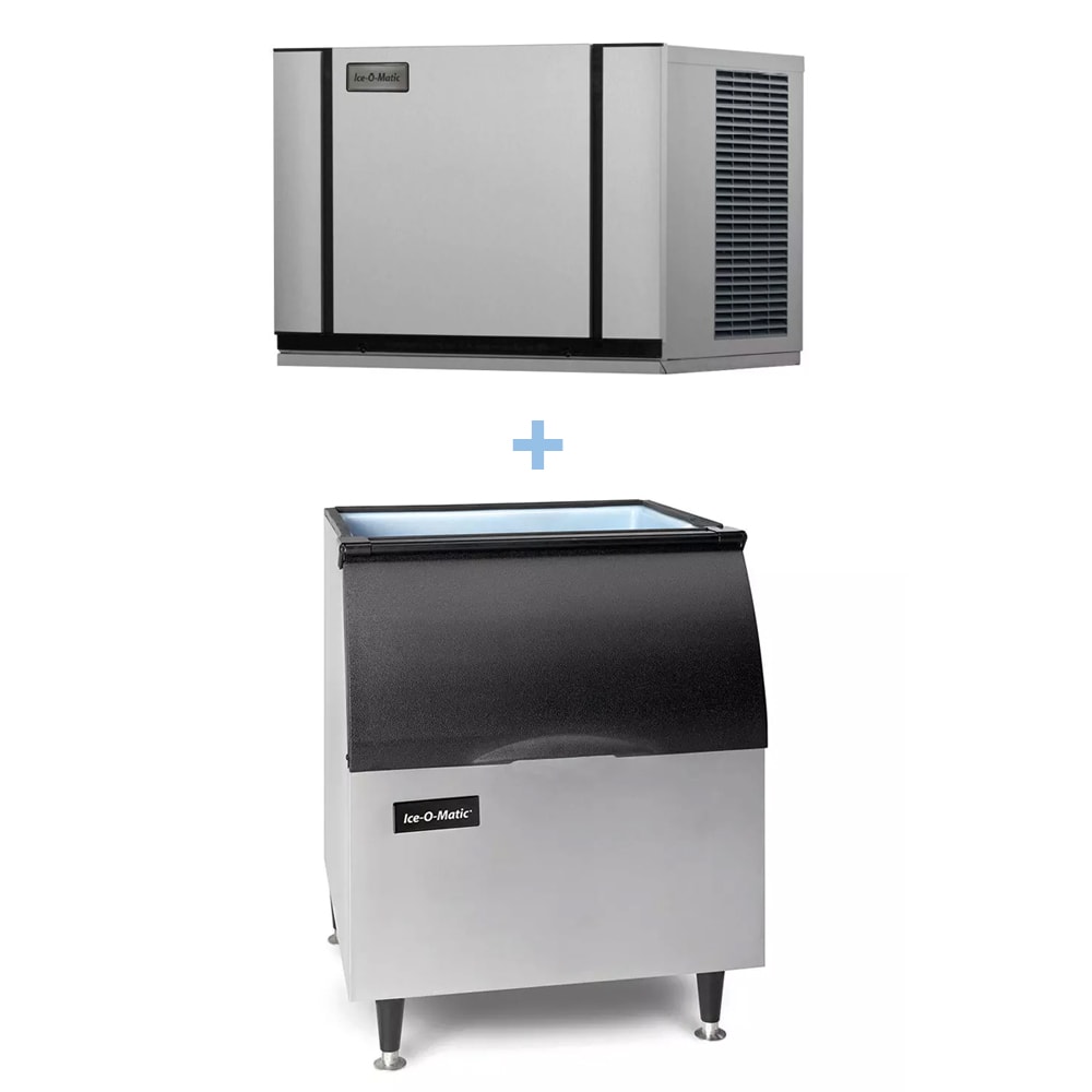 Ice-O-Matic CIM0636FA/B40PS 600 lb Elevation Series™ Full Cube Ice Machine w/ Bin - 344 lb Storage, Air Cooled, 208-230v