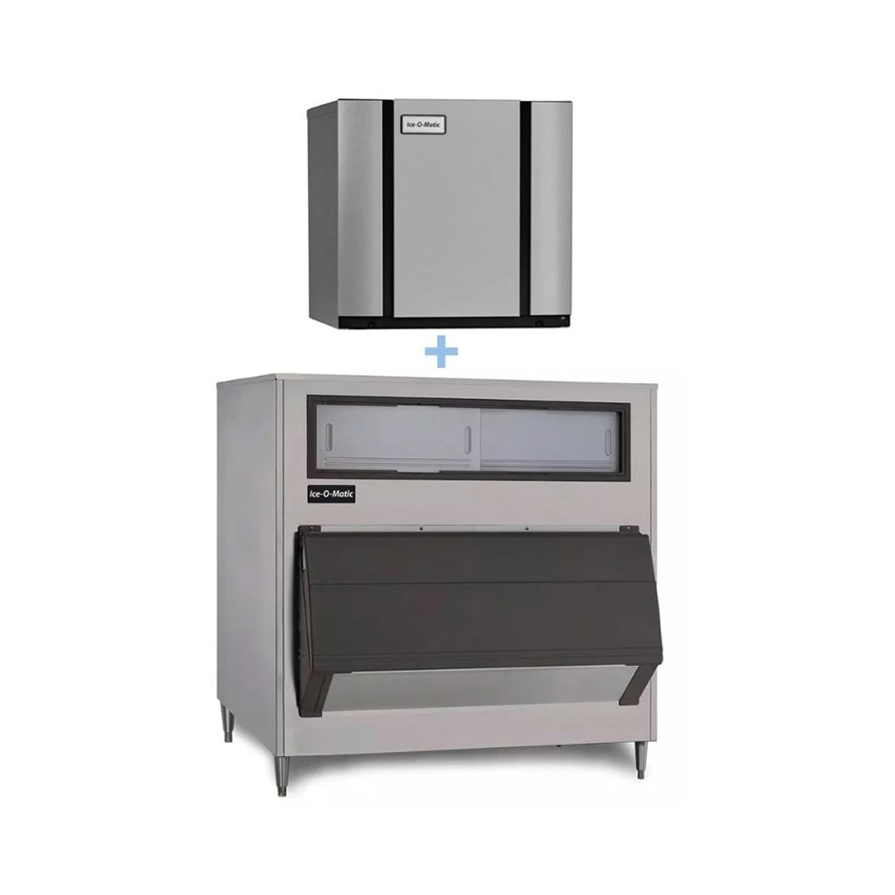 Ice-O-Matic CIM1446FW/B110PS 1560 lb Elevation Series™ Full Cube Ice Machine w/ Bin - 854 lb Storage, Water Cooled, 208-230v