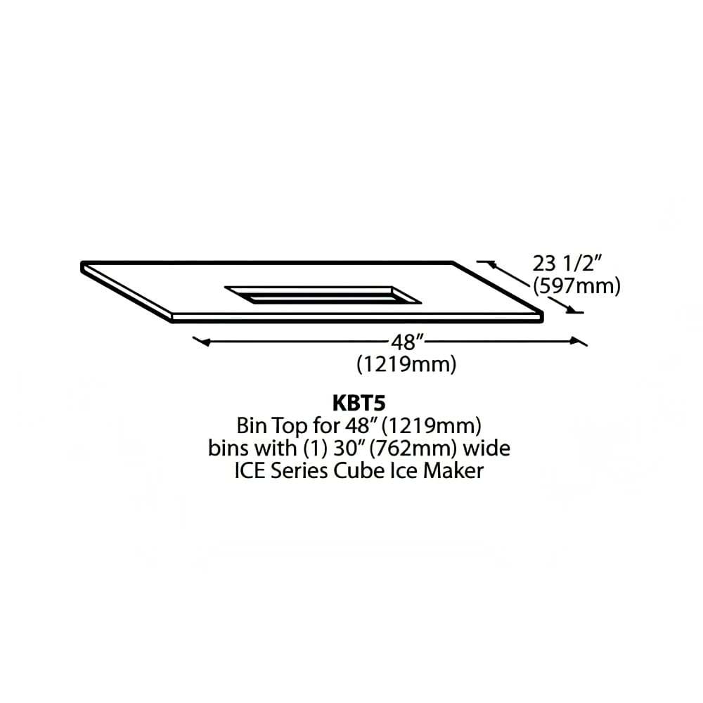 Ice-O-Matic KBT5 Ice Bin Top for B100 Dispensers