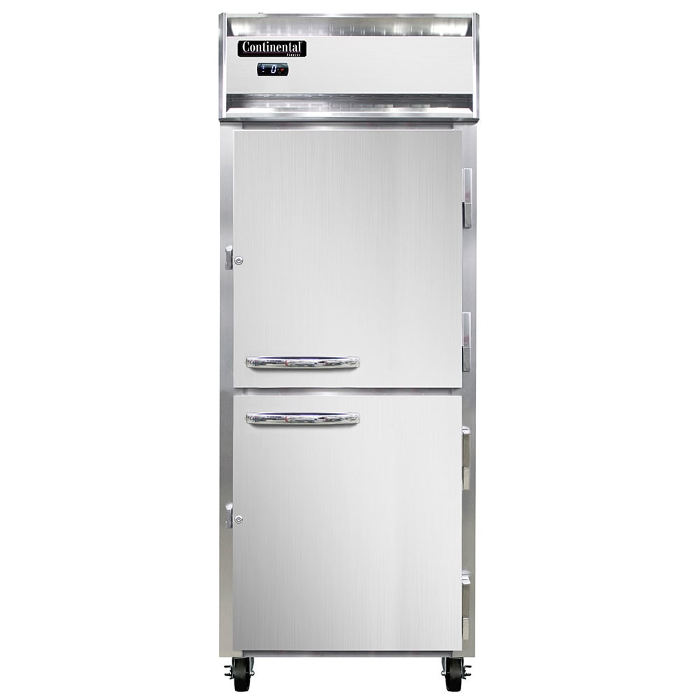 Continental 1FENSAHD 28 1/2" One Section Reach In Freezer, (2) Right Hinge Solid Doors, 115v