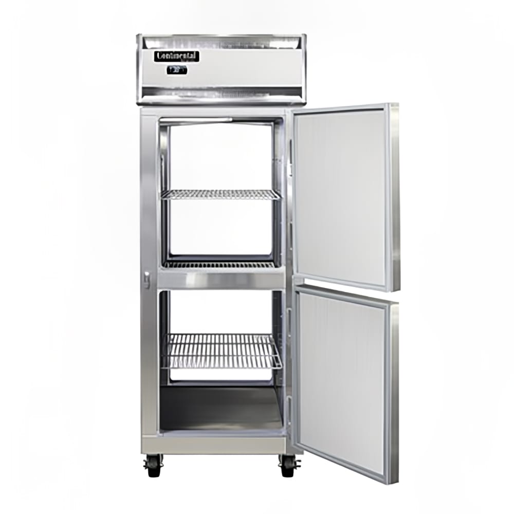 Continental 1FENSAPTHD 28 1/2" One Section Pass Thru Freezer, (4) Right Hinge Solid Doors, 115v