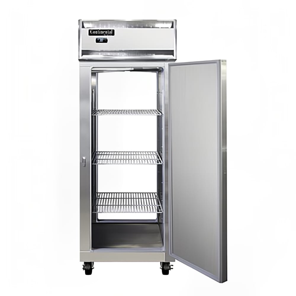 Continental 1FENSSPT 28 1/2" One Section Pass Thru Freezer, (2) Right Hinge Solid Doors, 115v