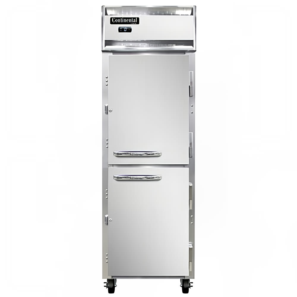 Continental 1FNSSHD 26" One Section Reach In Freezer, (2) Right Hinge Solid Doors, 115v