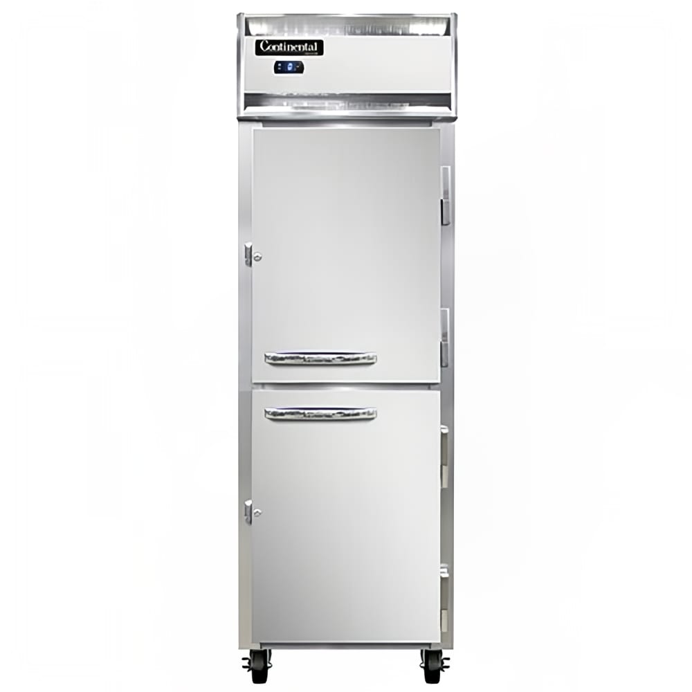Continental 1FSNSSHD 26" One Section Reach In Freezer, (2) Right Hinge Solid Doors, 115v