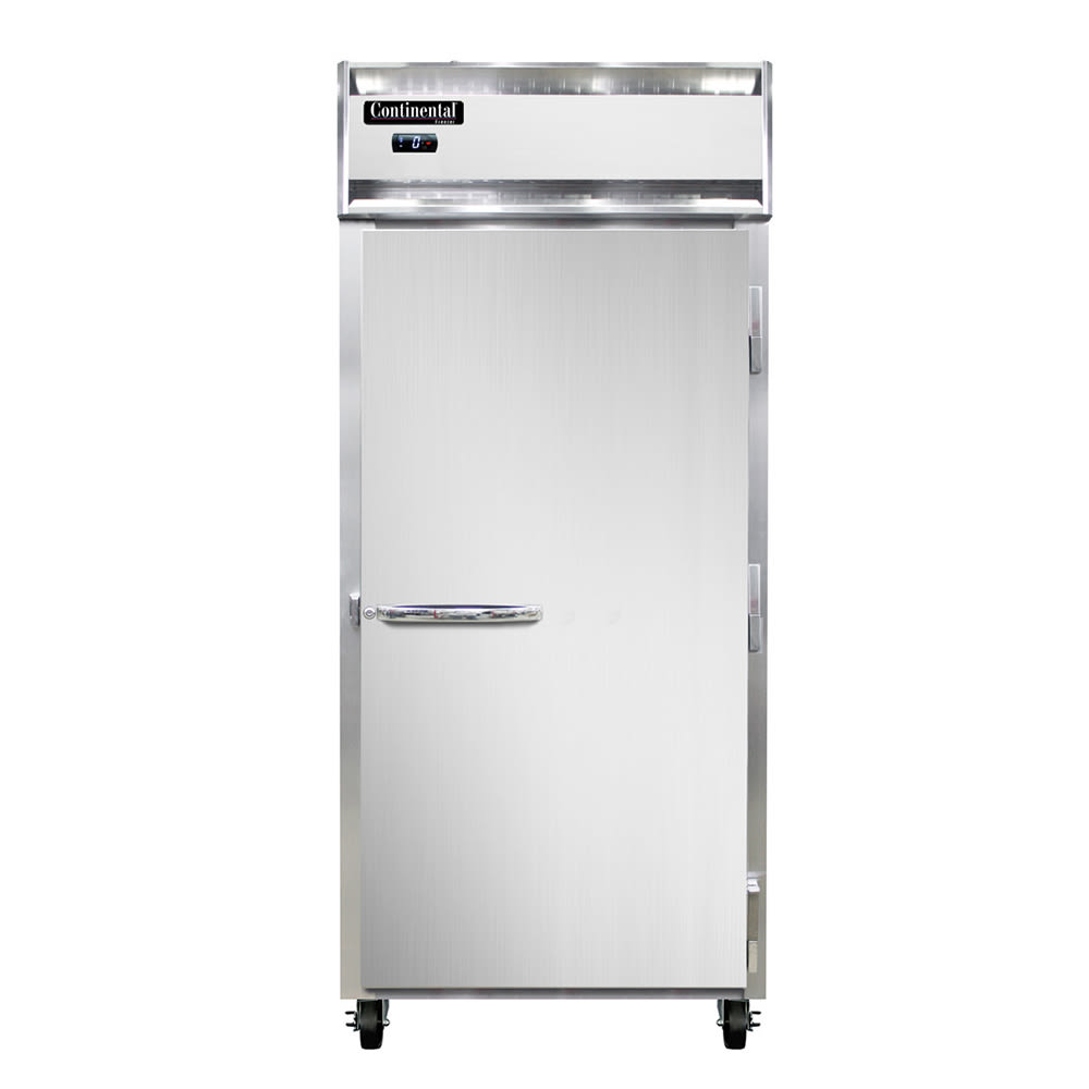 Continental 1FXN 36 1/4" One Section Reach In Freezer, (1) Right Hinge Solid Door, 115v