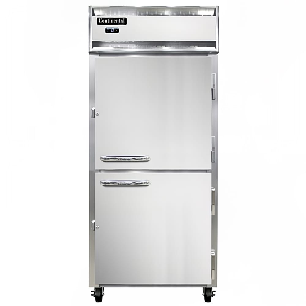 Continental 1FXNSAHD 36 1/4" One Section Reach In Freezer, (2) Right Hinge Solid Doors, 115v