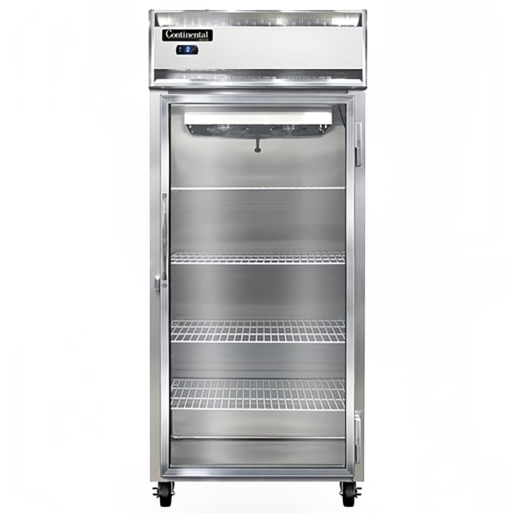Continental 1FXSNSSGD 36 1/4" One Section Reach In Freezer, (1) Right Hinge Glass Door, 115v