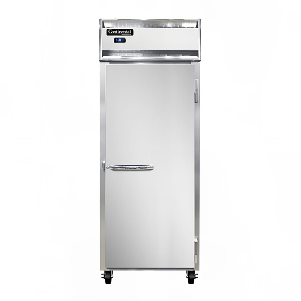 Continental 1RESNSS 28 1/2" One Section Reach In Refrigerator, (1) Right Hinge Solid Door, 115v