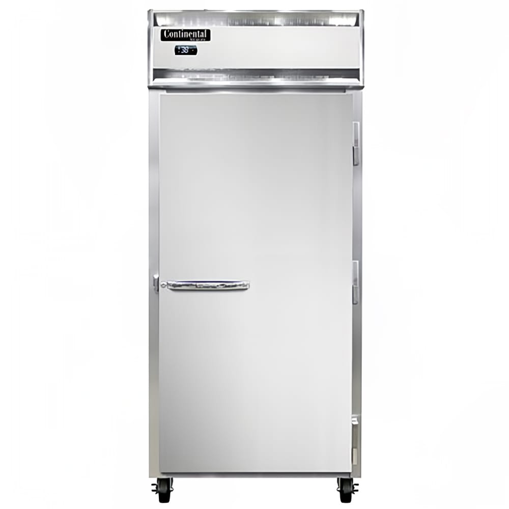 Continental 1RXNSA 36 1/4" One Section Reach In Refrigerator, (1) Right Hinge Solid Door, Top Compressor, 115v