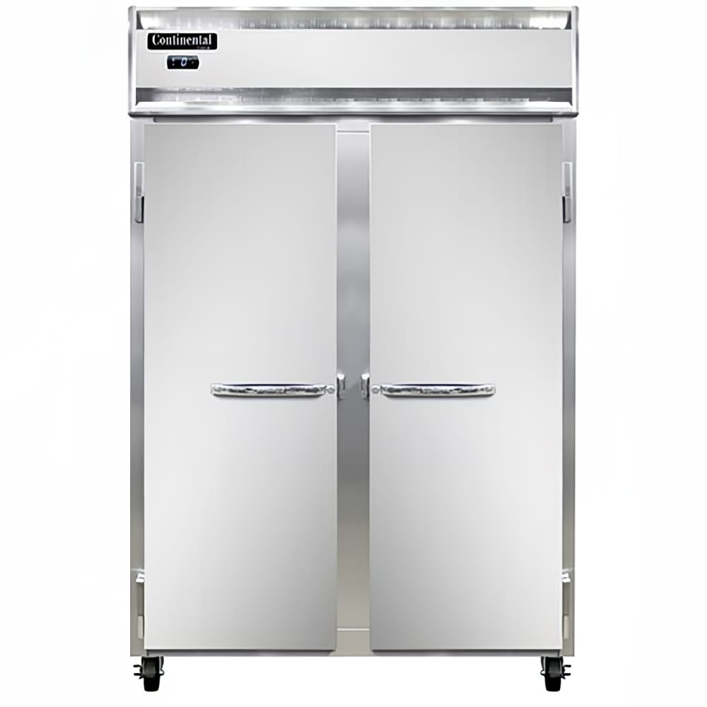 Continental 2FNSA 52" Two Section Reach In Freezer, (2) Left/Right Hinge Solid Doors, 115v