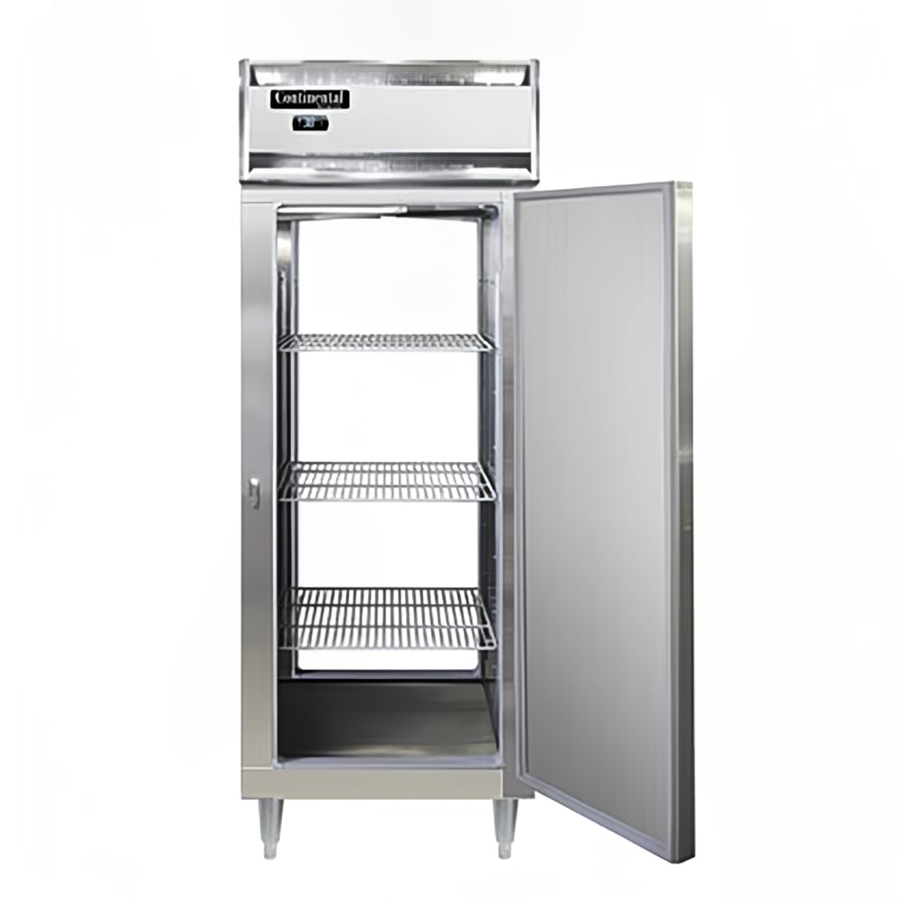 Continental D1FENPT 28 1/2" Designer Line One Section Pass Thru Freezer, (2) Right Hinge Solid Doors, 115v