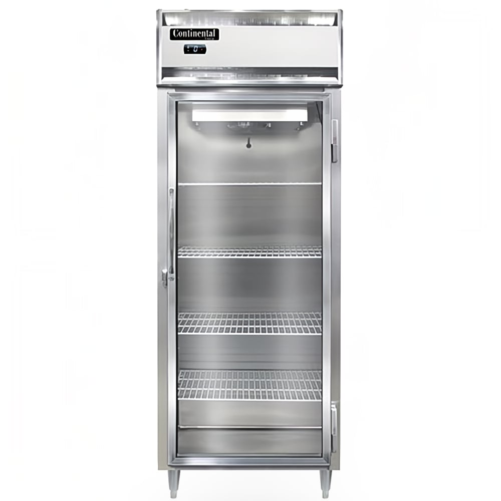 Continental D1FENSAGD 28 1/2" Designer Line One Section Reach In Freezer, (1) Right Hinge Glass Door, 115v