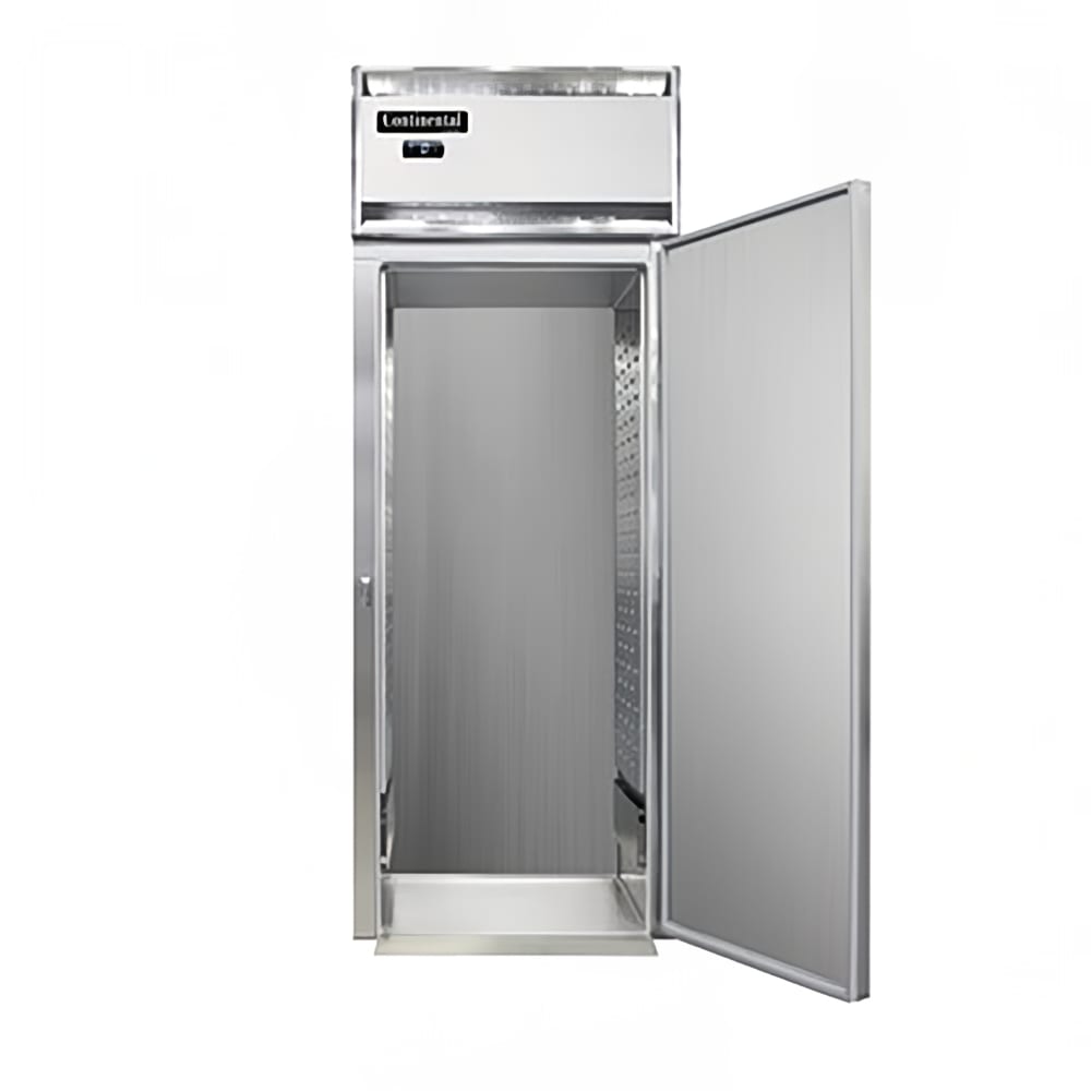 Continental D1FINSA 35 1/4" Designer Line One Section Roll In Freezer, (1) Right Hinge Solid Door, 115/208-230v