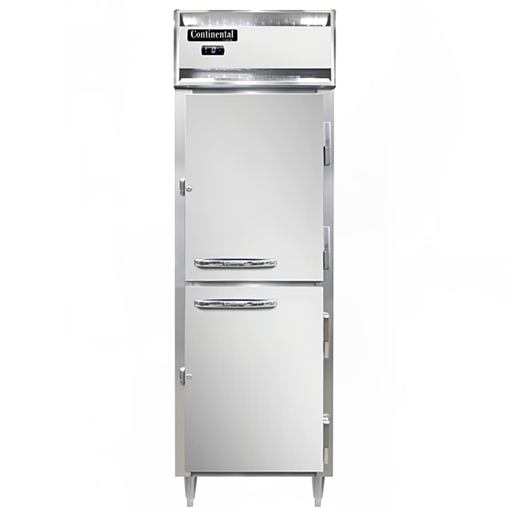 Continental D1FNHD 26" Designer Line One Section Reach In Freezer, (2) Right Hinge Solid Doors, 115v