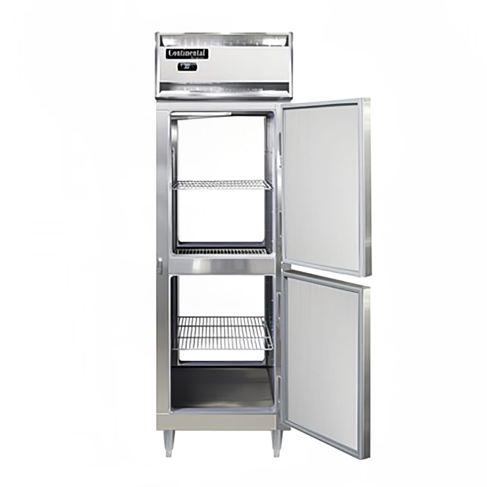 Continental D1FNSAPTHD 26" Designer Line One Section Pass Thru Freezer, (4) Right Hinge Solid Doors, 115v