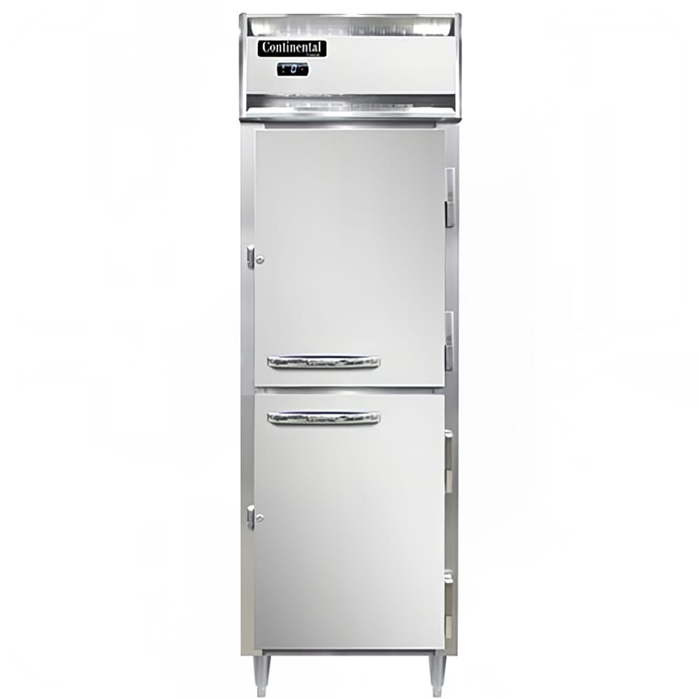 Continental D1FNSSHD 26" Designer Line One Section Reach In Freezer, (2) Right Hinge Solid Doors, 115v