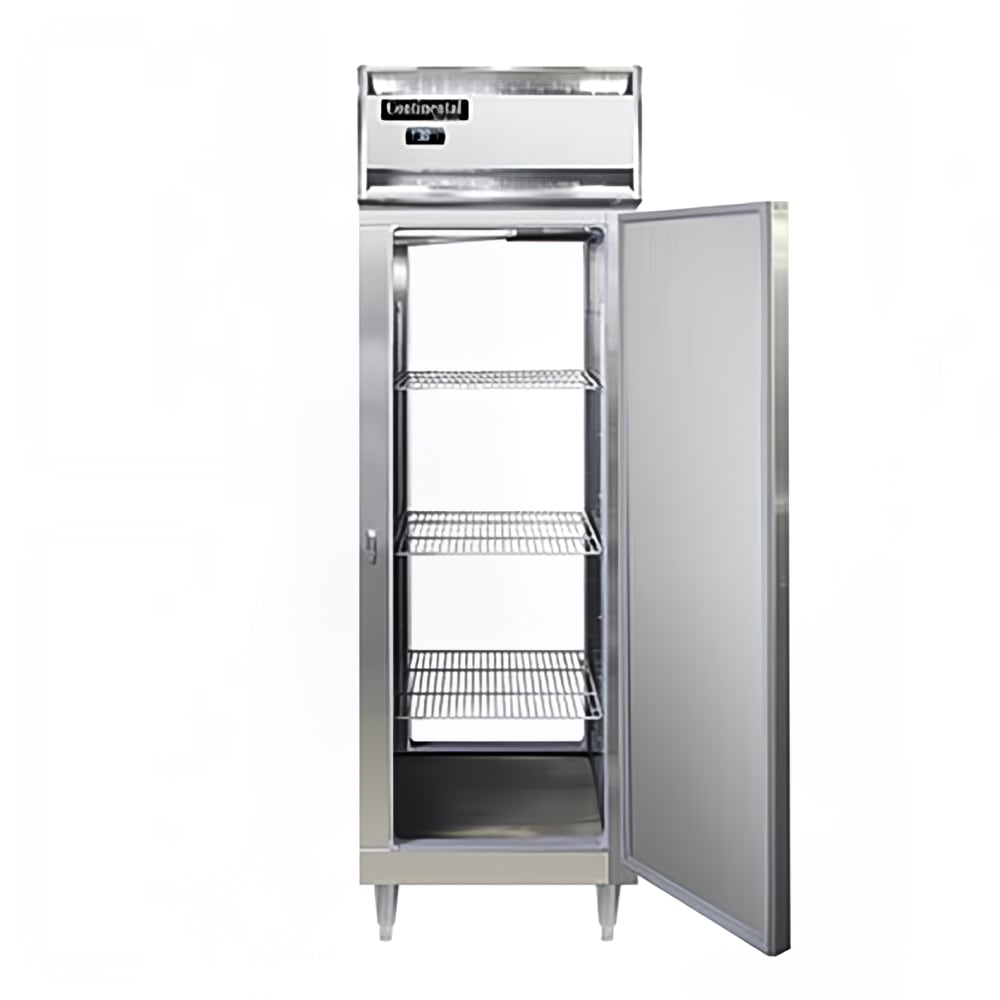 Continental D1FNSSPT 26" Designer Line One Section Pass Thru Freezer, (2) Right Hinge Solid Doors, 115v
