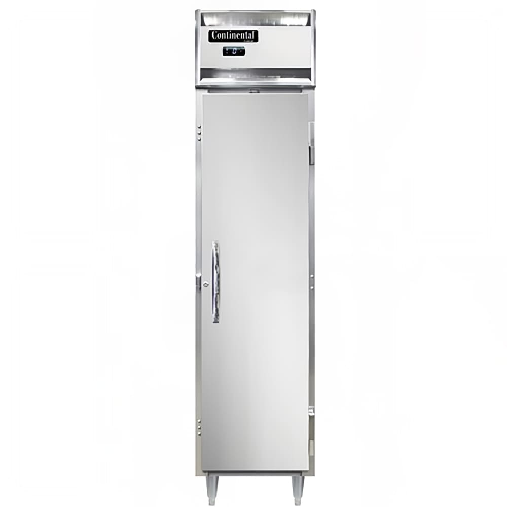 Continental D1FSENSS 17 3/4" Designer Slim Line One Section Reach In Freezer, (1) Right Hinge Solid Door, 115v
