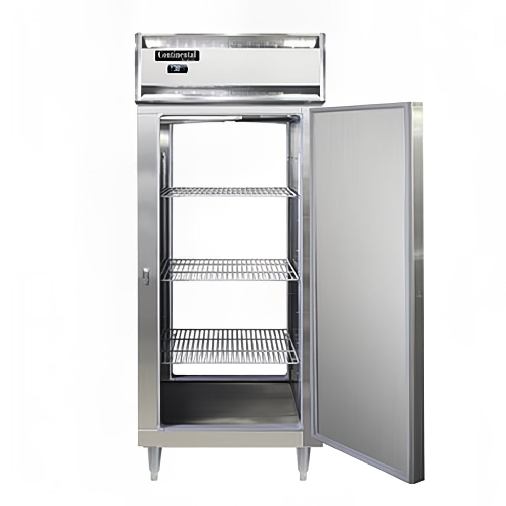 Continental D1FXNSAPT 36 1/4" Designer Line One Section Pass Thru Freezer, (2) Right Hinge Solid Doors, 115v