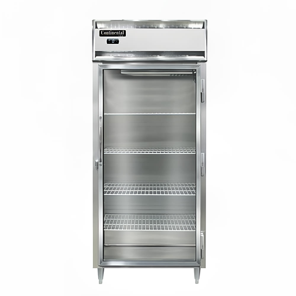 Continental D1FXNSSGD 36 1/4" Designer Line One Section Reach In Freezer, (1) Right Hinge Glass Door, 115v