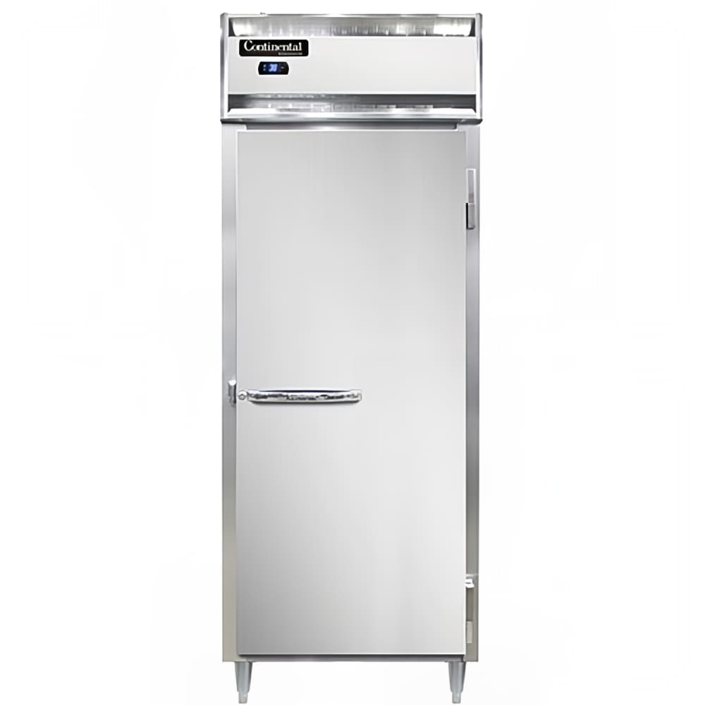 Continental D1RESNSS 28 1/2" One Section Reach In Refrigerator, (1) Right Hinge Solid Door, Top Compressor, 115v