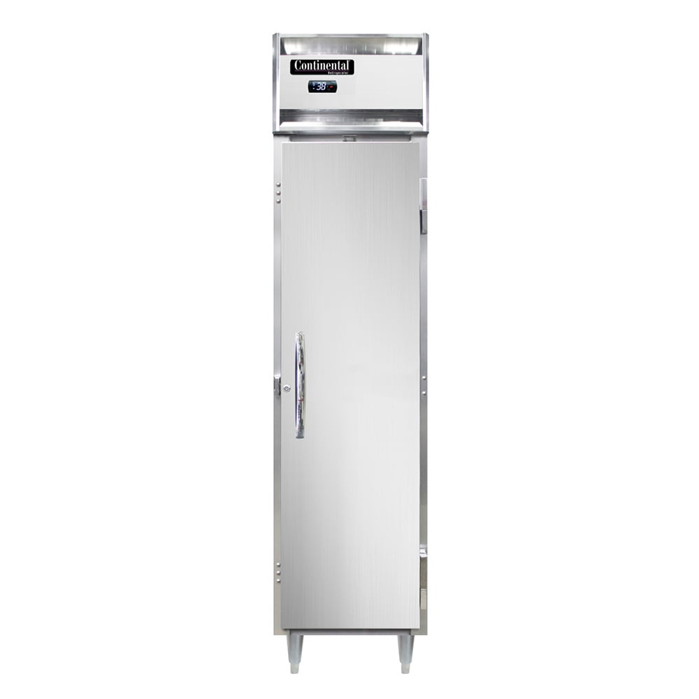 Continental D1RSEN 17 3/4" One Section Reach In Refrigerator, (1) Right Hinge Solid Door, Top Compressor, 115v