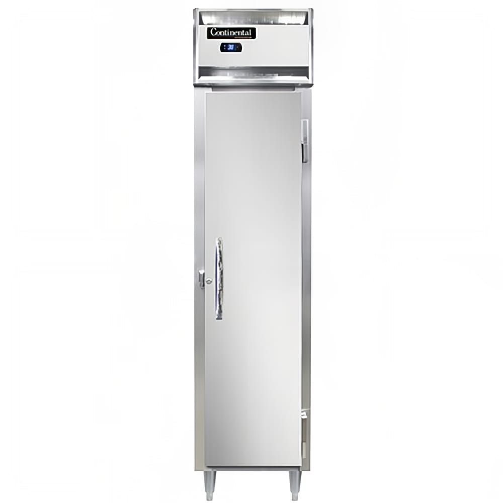 Continental D1RSESN 17 3/4" One Section Reach In Refrigerator, (1) Right Hinge Solid Door, Top Compressor, 115v
