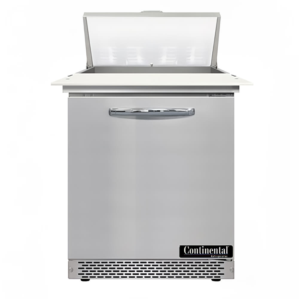 Continental D27N8C-FB 27" Designer Line Sandwich/Salad Prep Table w/ Refrigerated Base, 115v