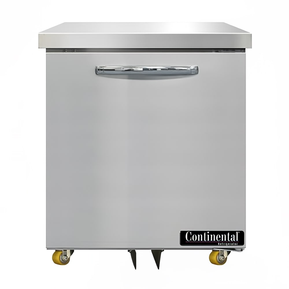 Continental D27N-U 27" W Undercounter Refrigerator w/ (1) Section & (1) Door, 115v