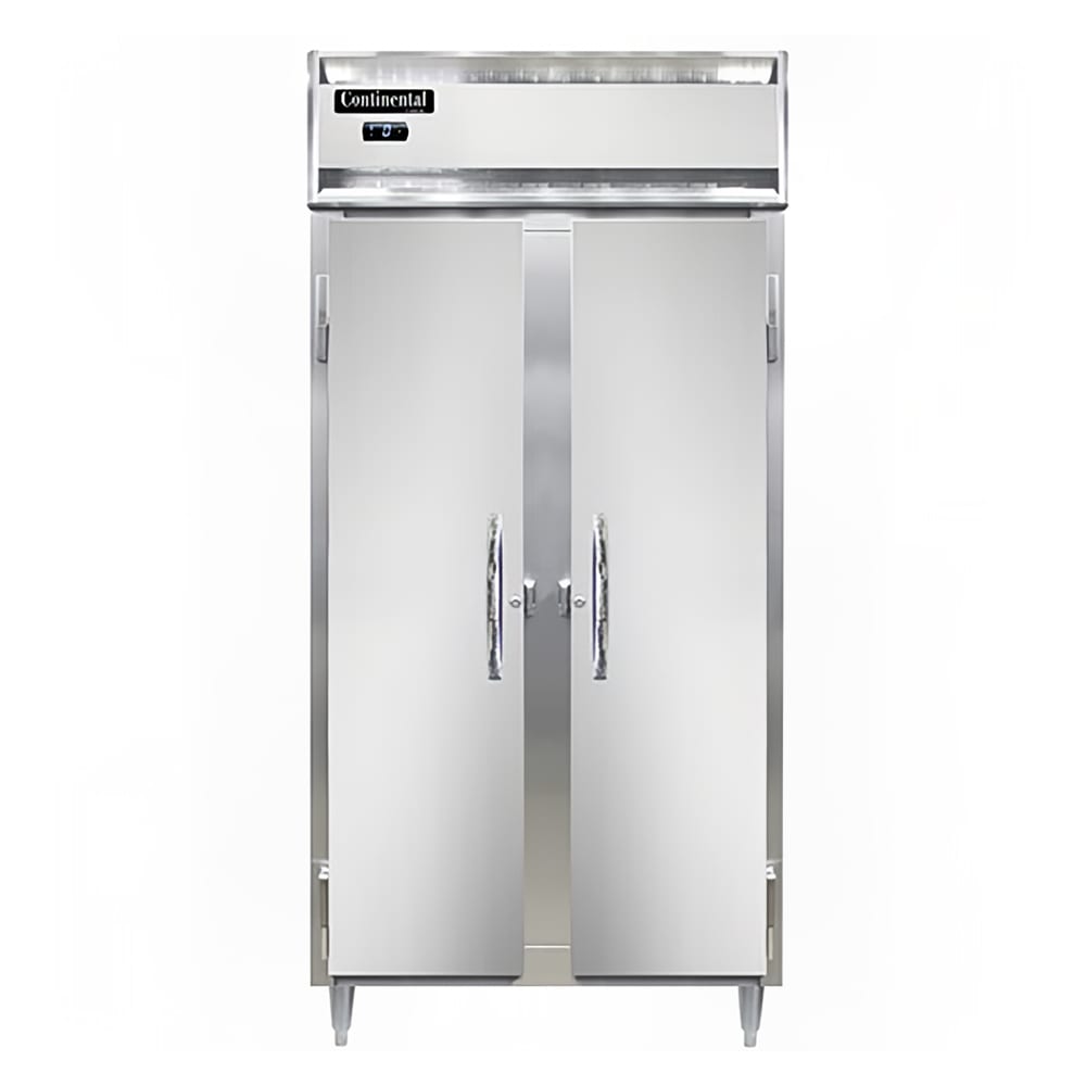 Continental D2FSEN 36 1/4" Designer Slim Line Two Section Reach In Freezer, (2) Left/Right Hinge Solid Doors, 115v