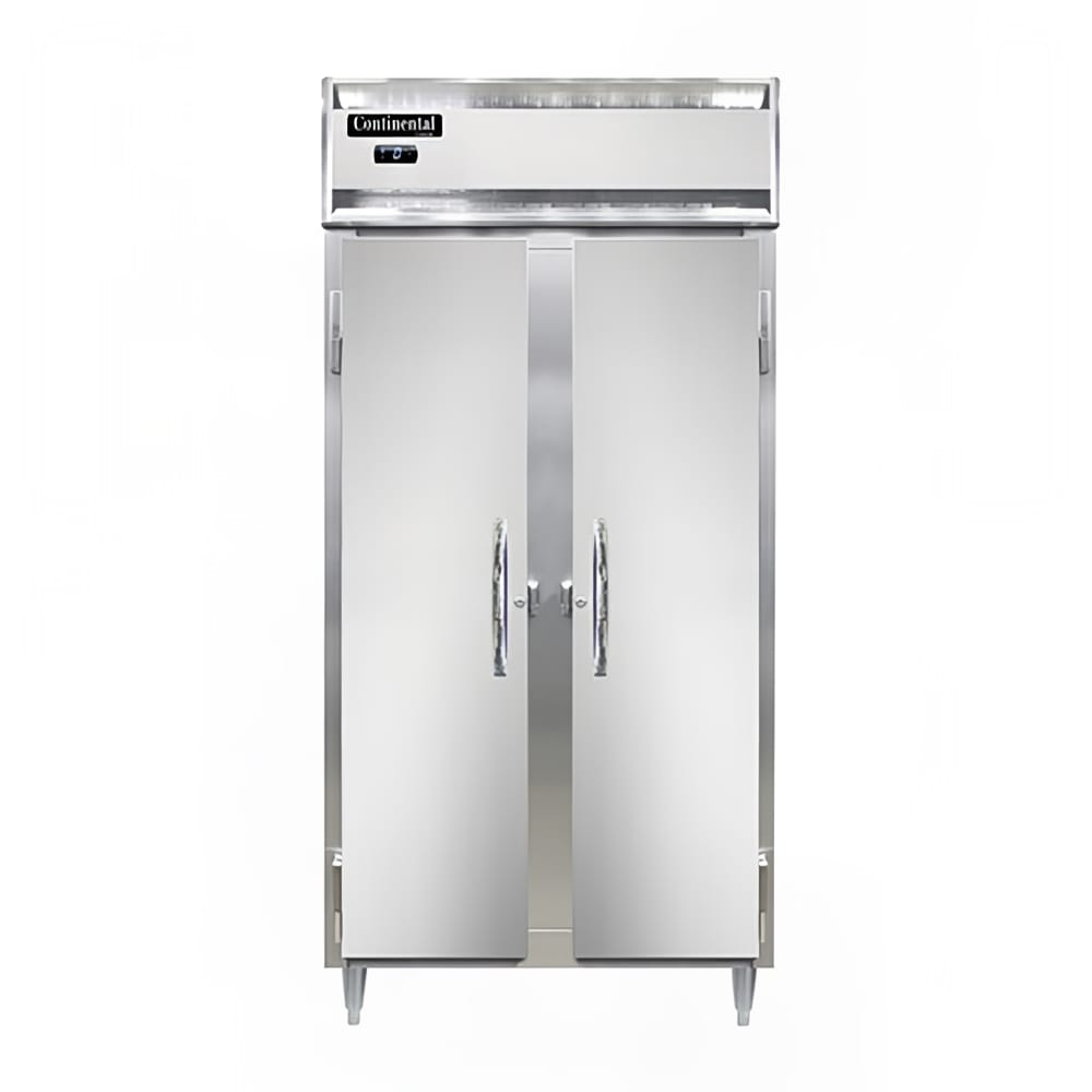 Continental D2FSENSA 36 1/4" Designer Slim Line Two Section Reach In Freezer, (2) Left/Right Hinge Solid Doors, 115v