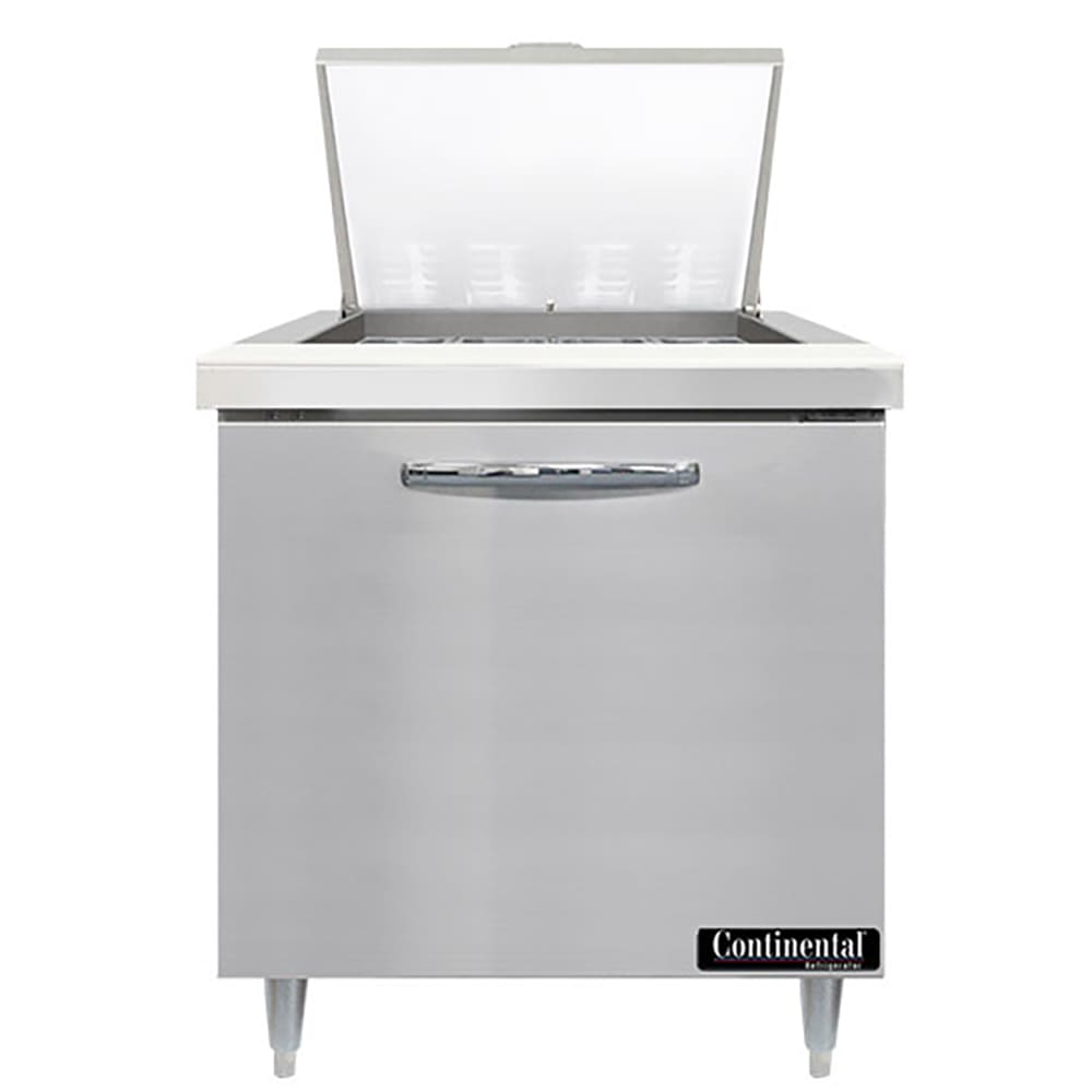 Continental D32N12M 32" Designer Line Sandwich/Salad Prep Table w/ Refrigerated Base, 115v