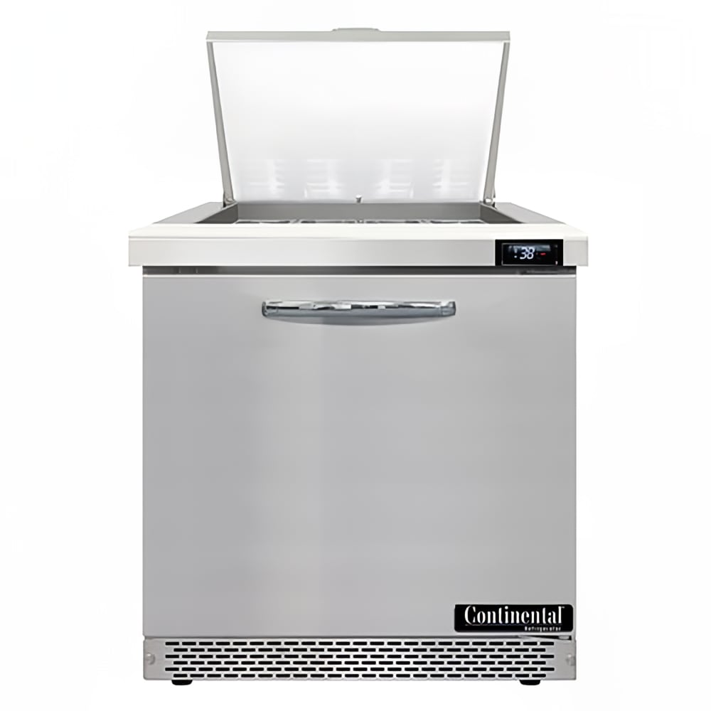 Continental D32N12M-FB 32" Designer Line Sandwich/Salad Prep Table w/ Refrigerated Base, 115v
