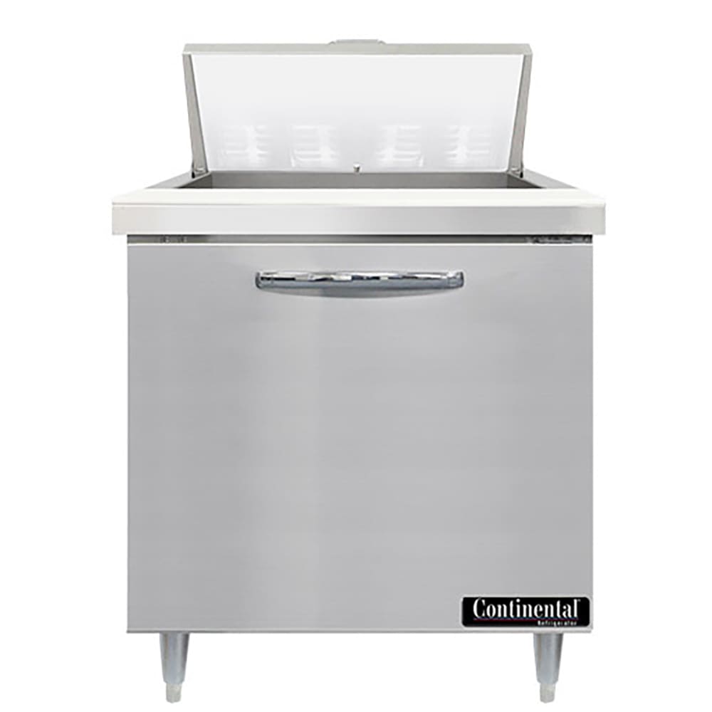Continental D32N8 32" Designer Line Sandwich/Salad Prep Table w/ Refrigerated Base, 115v