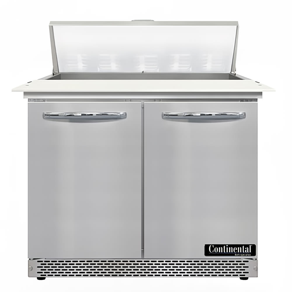 Continental D36N10C-FB 36" Designer Line Sandwich/Salad Prep Table w/ Refrigerated Base, 115v