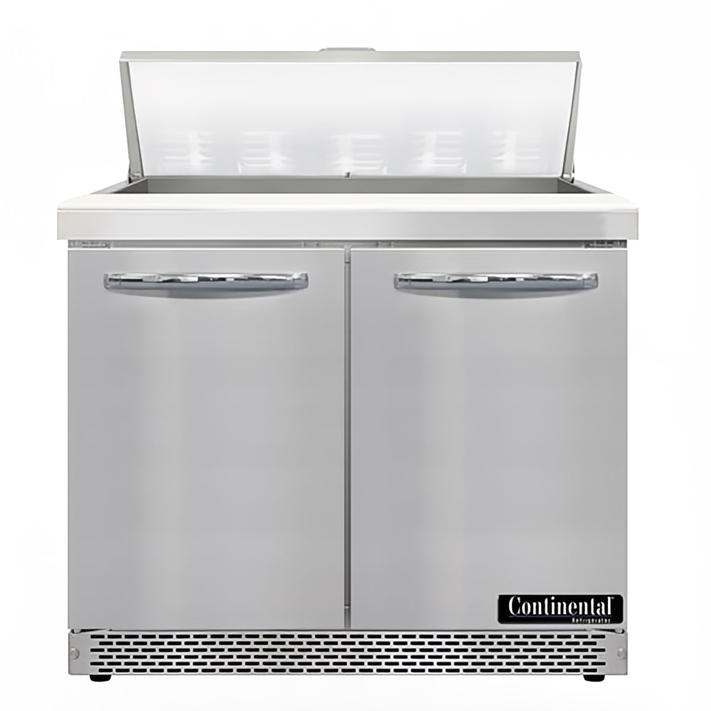 Continental D36N10-FB 36" Designer Line Sandwich/Salad Prep Table w/ Refrigerated Base, 115v