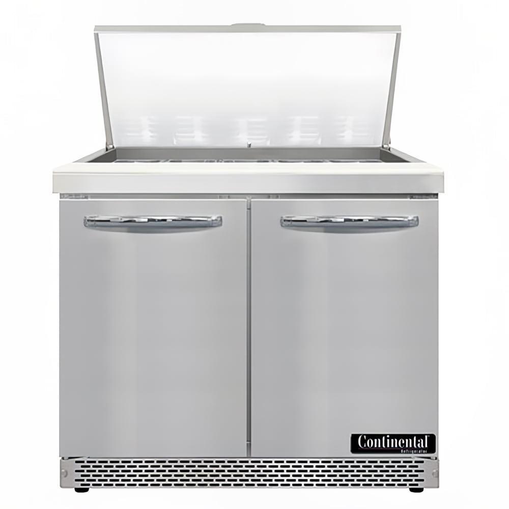 Continental D36N15M-FB 36" Designer Line Sandwich/Salad Prep Table w/ Refrigerated Base, 115v