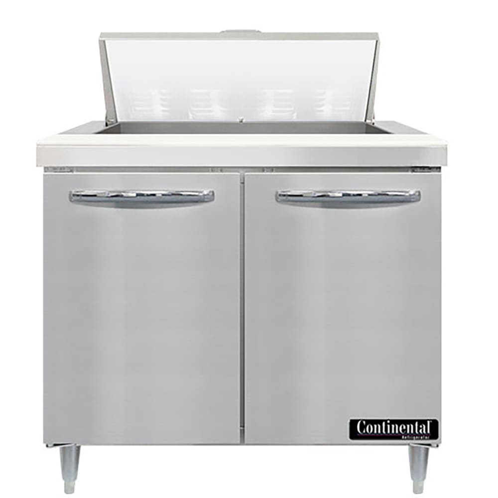 Continental D36N8 36" Designer Line Sandwich/Salad Prep Table w/ Refrigerated Base, 115v