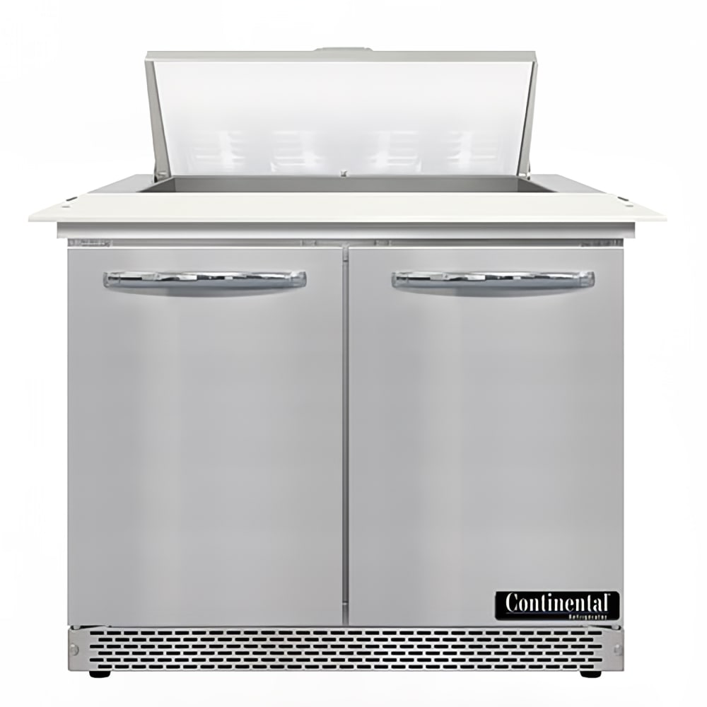 Continental D36N8C-FB 36" Designer Line Sandwich/Salad Prep Table w/ Refrigerated Base, 115v