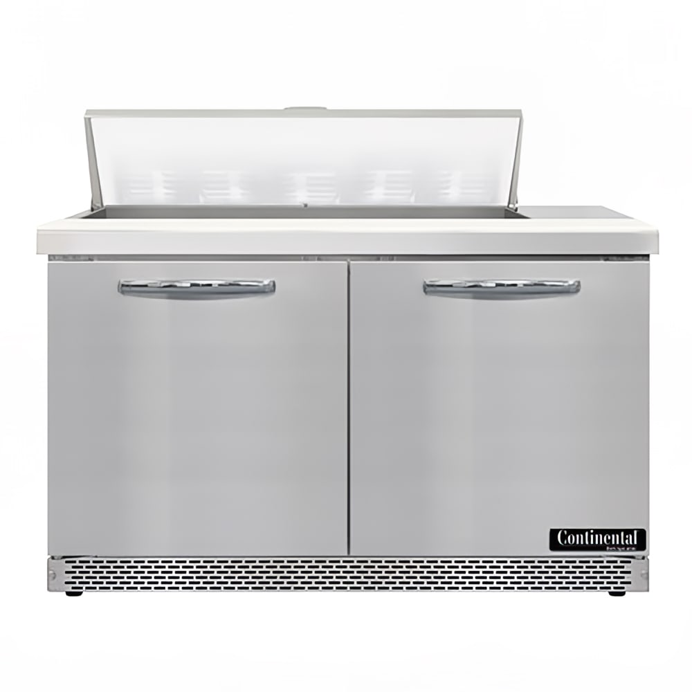 Continental D48N10-FB 48" Designer Line Sandwich/Salad Prep Table w/ Refrigerated Base, 115v