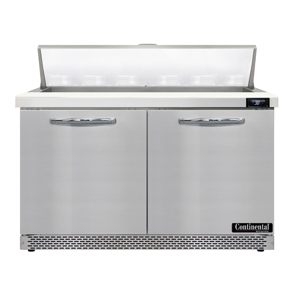 Continental D48N12-FB 48" Designer Line Sandwich/Salad Prep Table w/ Refrigerated Base, 115v