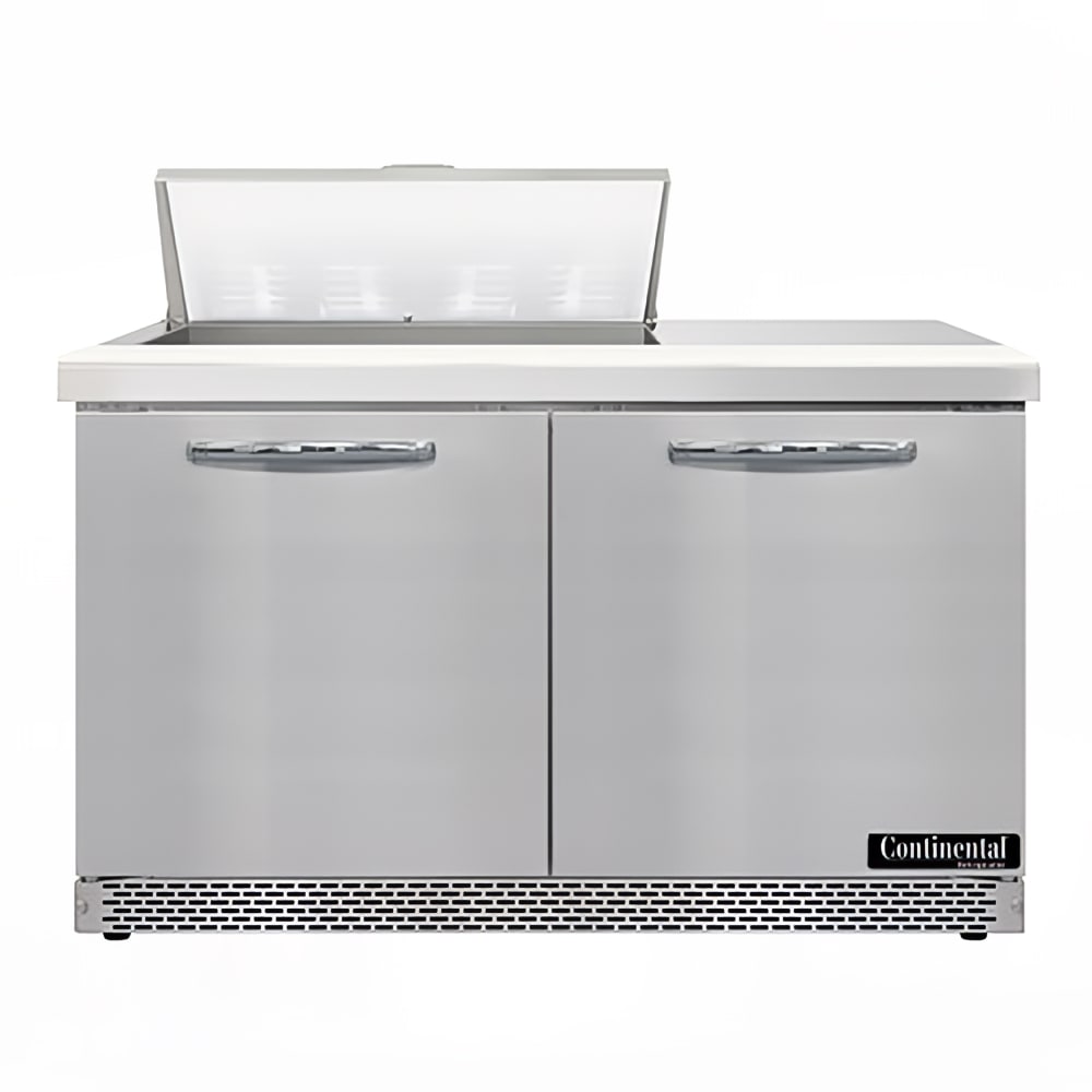 Continental D48N8-FB 48" Designer Line Sandwich/Salad Prep Table w/ Refrigerated Base, 115v