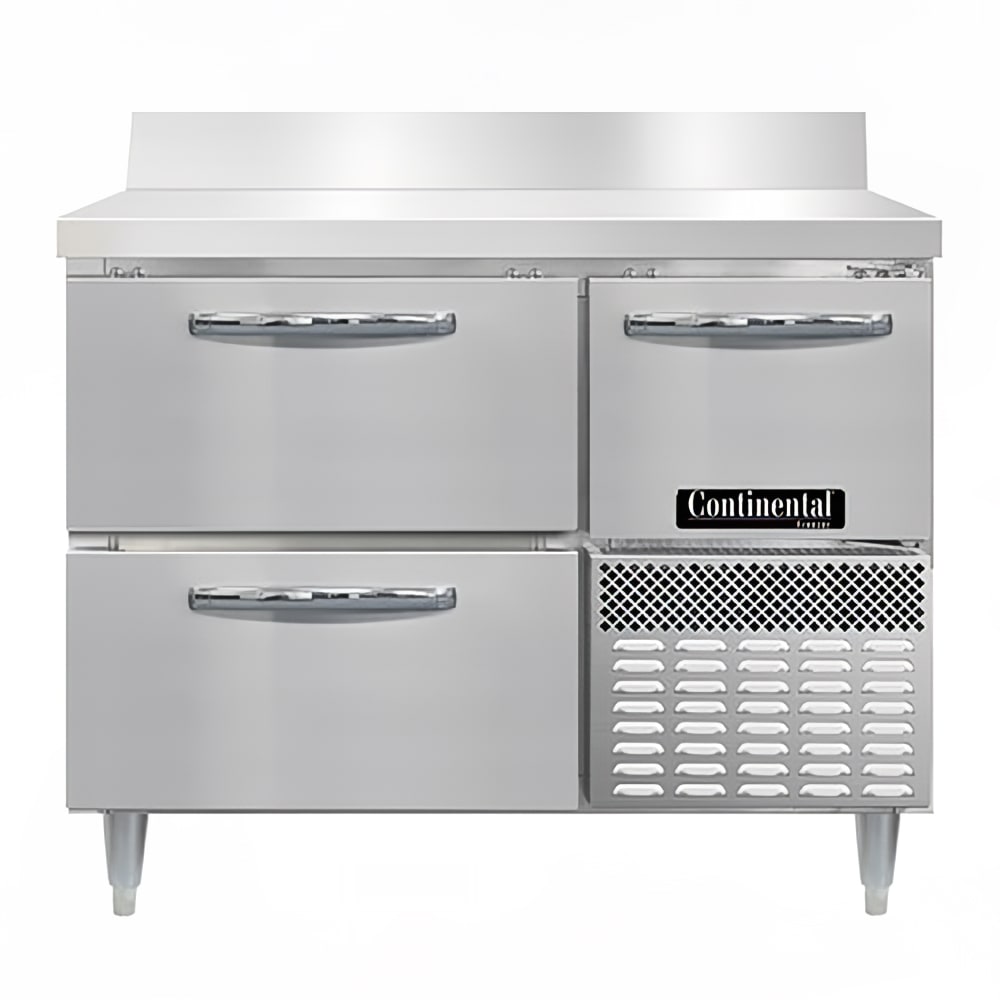 Continental DFA43NSSBSD 43" W Worktop Freezer w/ (2) Sections, (1) Door, (2) Drawers, 115v
