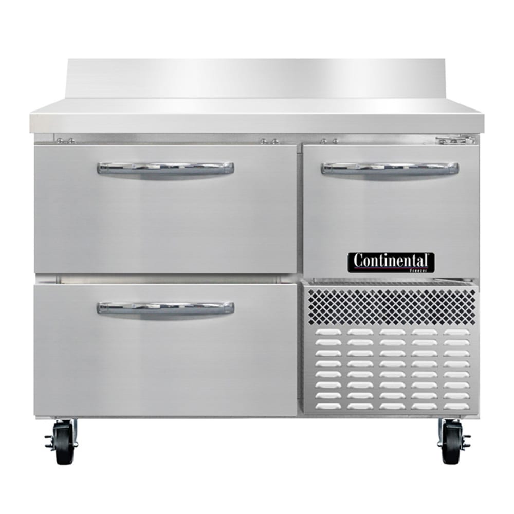 Continental FA43SNBS-D 43"W Worktop Freezer w/ (2) Sections, (1) Door, (2) Drawers, 115v