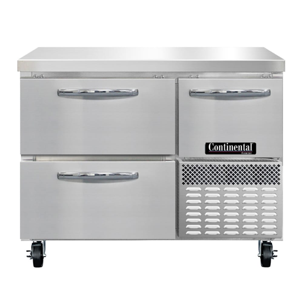 Continental FA43SN-D 43"W Worktop Freezer w/ (2) Sections, (1) Door, (2) Drawers, 115v