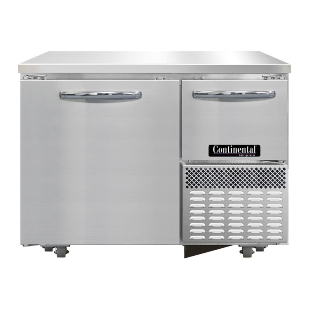 Continental FA43SN-U 43"W Undercounter Freezer w/ (2) Sections & (2) Doors, 115v