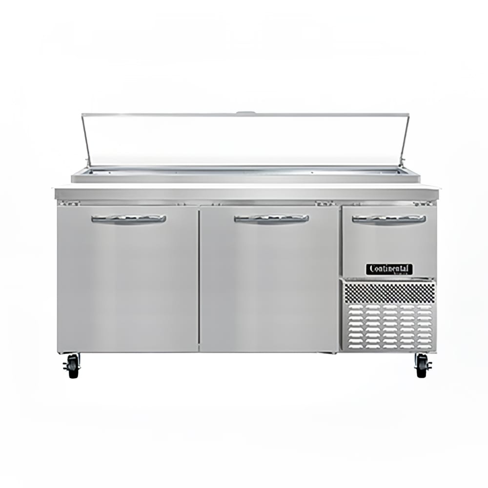 Continental PA68N 68" Pizza Prep Table w/ Refrigerated Base, 115v